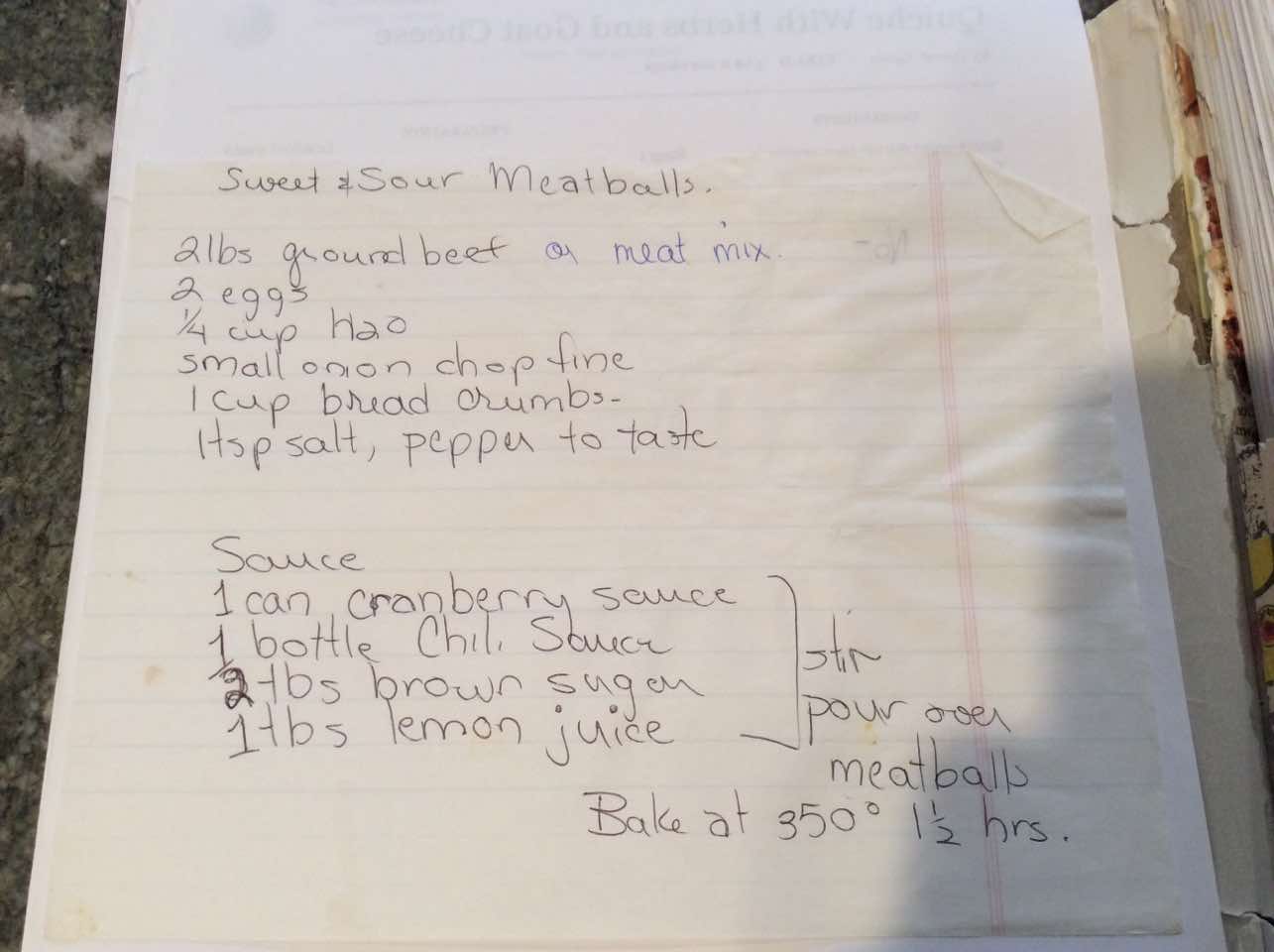 Sweet & Sour Meatballs