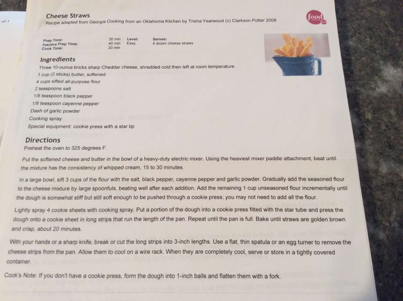 Cheese Straws