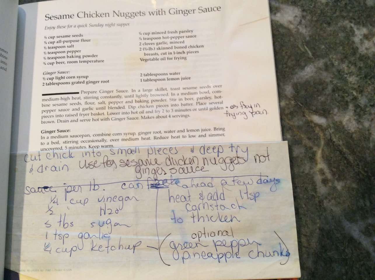 Sesame Chicken Nuggets with Ginger Sauce