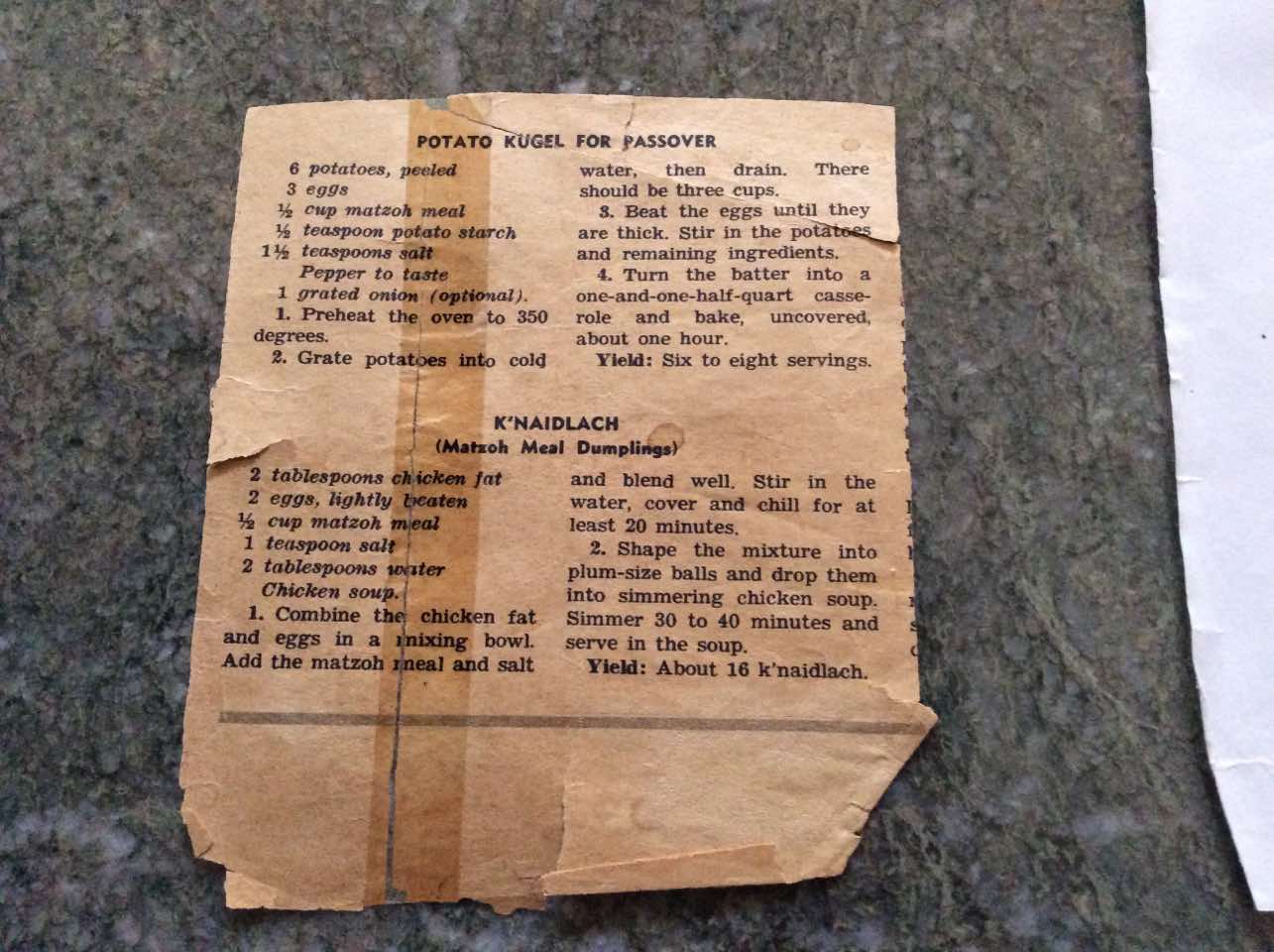 Potato Kugel for Passover